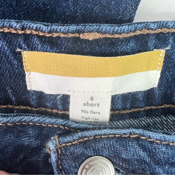 MAURICES Women’s Blue Jeans Sz 6 Short 90’s Flare High-Rise Curvy Fit Pockets - Picture 4 of 13